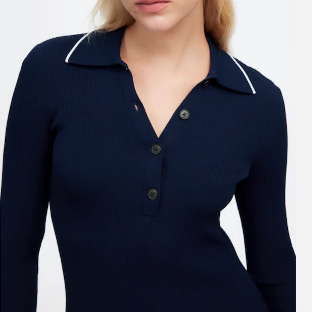 Madewell Ribbed Long-Sleeve Midi Dress - Picture 5 of 7
